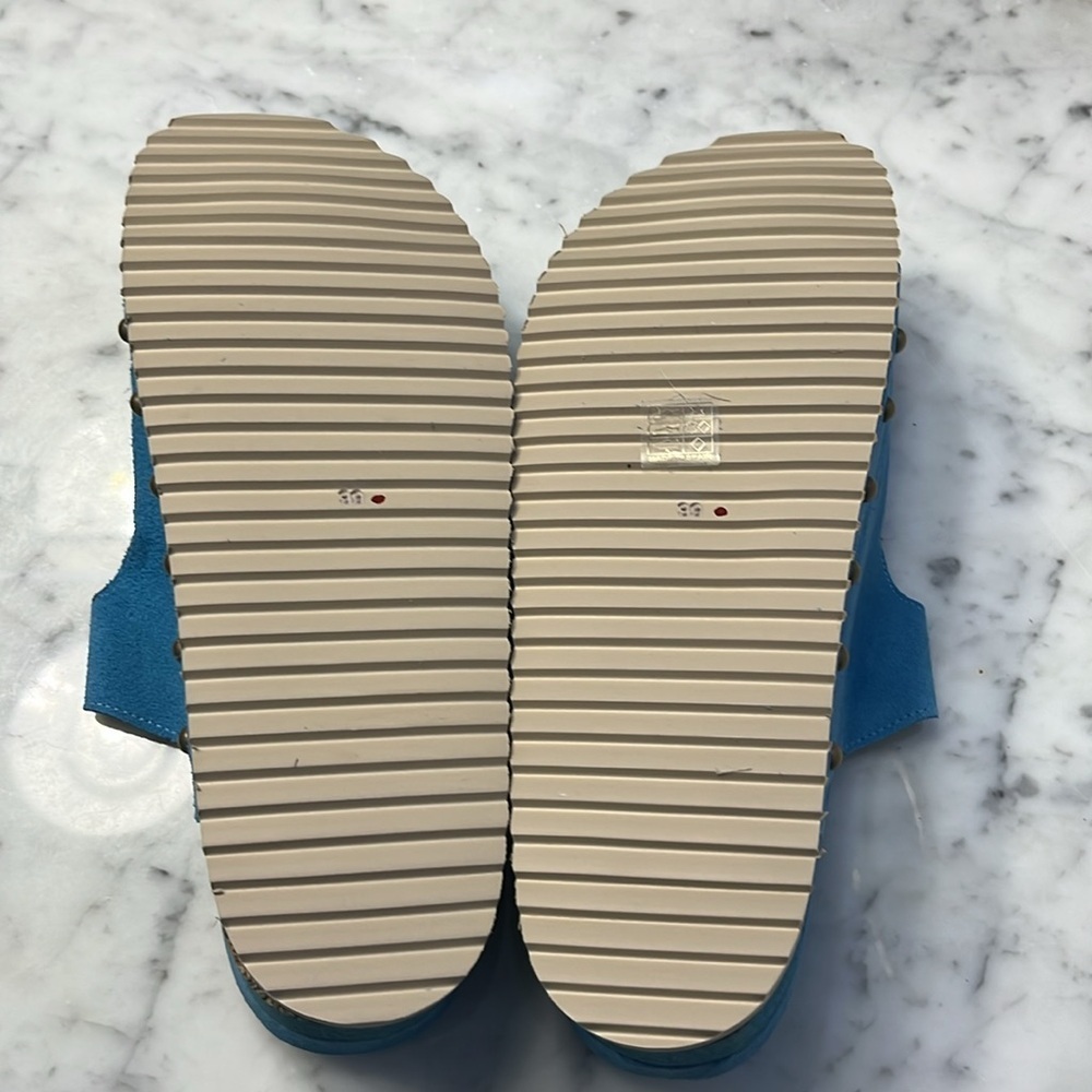 Free People x Intentionally Rule Breaker Suede Sandals Size 9 NIB - Picture 16 of 16